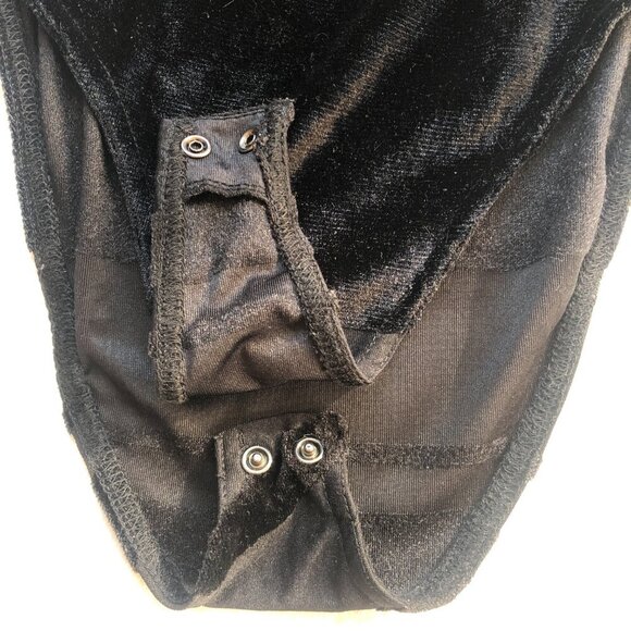 Rare Nasty Gal sheer and velvet  open back sexy bodysuit top - Picture 13 of 16